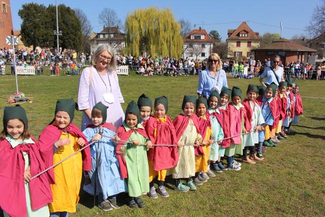 Die kleinen Zwerge hatten ihren Spaß. 