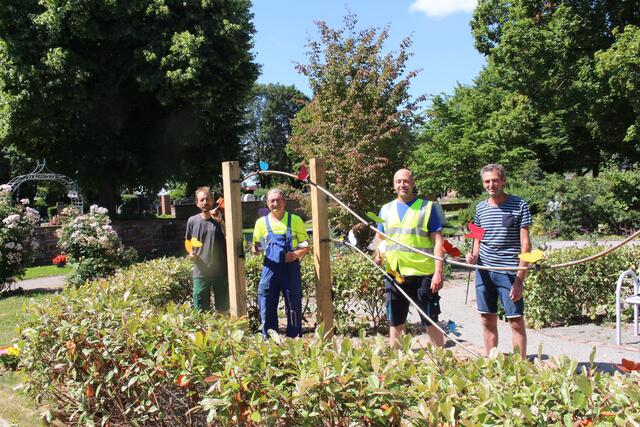 Die Einweihung des Schmetterling-Grabfeldes wertete die Qualität des Friedhofs auf.