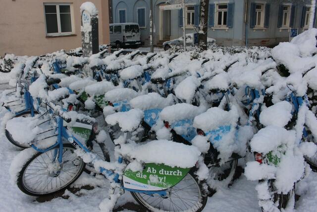 Fahrradfahren ist auch im Winter erlaubt..... 