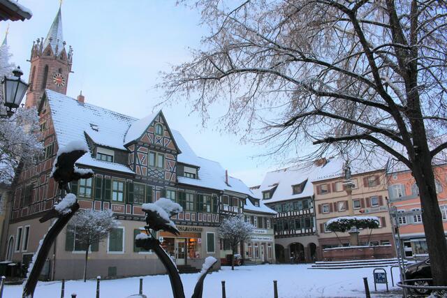 Winter-Idylle am Marktplatz