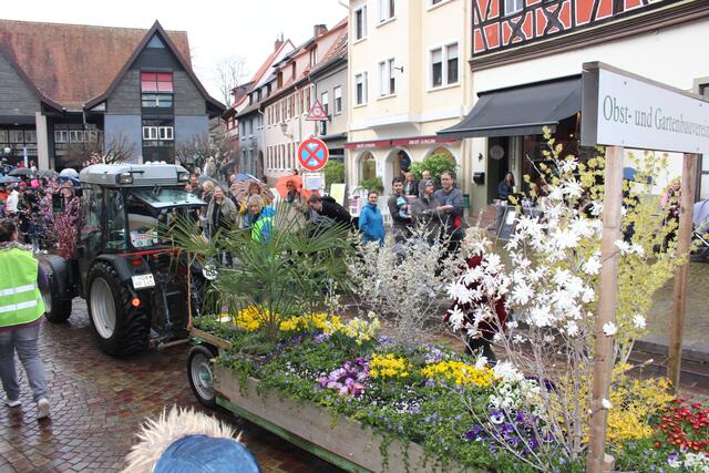 Der Obst- und Gartenbauverein schickte blühende Grüße. 