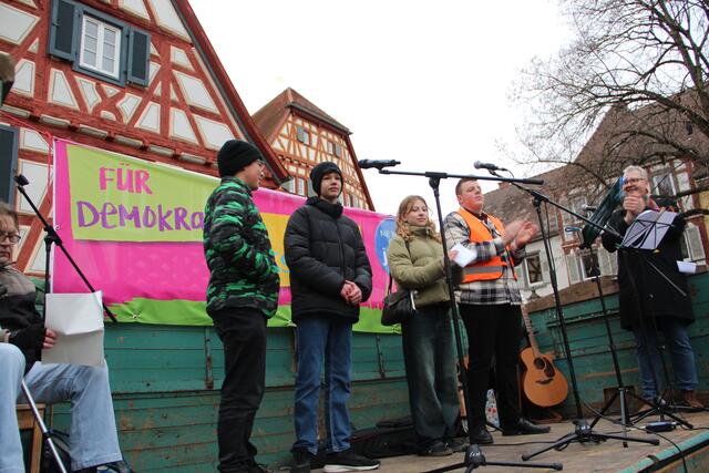 Die Stimme der Jugend wurde auf dem Marktplatz gehört. 