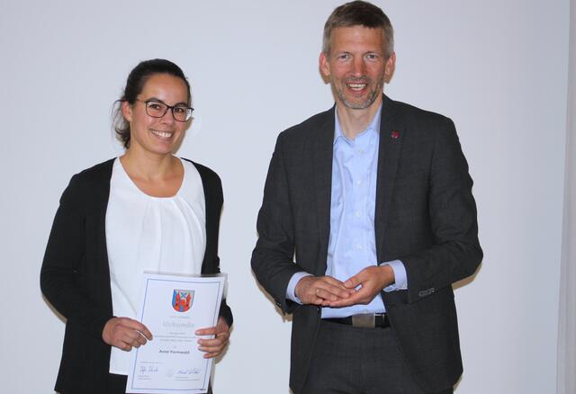 Anne Vormwald (LSV) wurde u.a. für ihren 3. Platz bei der Triathlon-DM (AK30) ausgezeichnet.