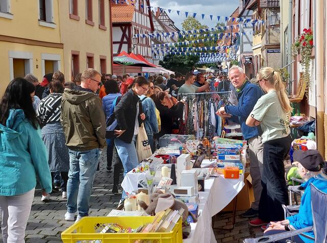 Reger Andrang von Schnäppchenjägern: Wer seinen Stand am Ende der Hauptstraße hatte, konnte zufrieden sein.