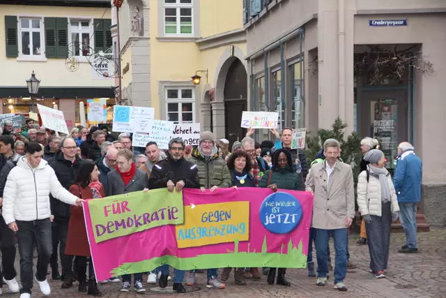 Februar: Ladenburg setzte ein Zeichen für die Stärkung der Demokratie.
