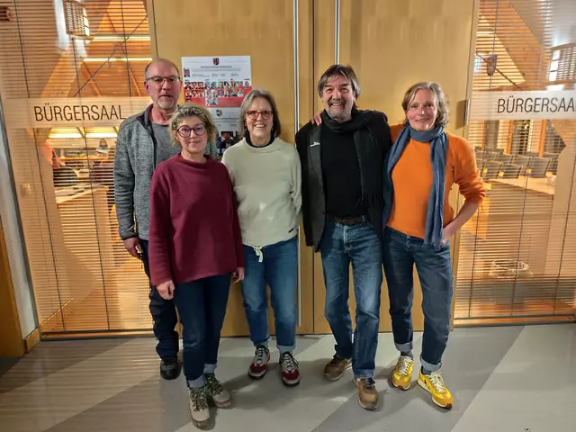 Unser NABU-Vorstand (v.l.n.r.): Stefan Brendel, Birgit Jänicke, Petra Mahler, Thomas Hoffmann und Heike Vetter | Foto: Nicoline Pilz | Rhein-Neckar-Zeitung