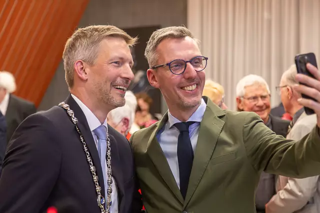 Ein Selfie musste natürlich sein.  | Foto: Markus Weik