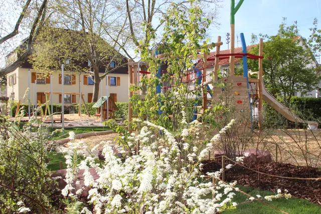 Die Spielplätze Ladenburgs blühen auf. 