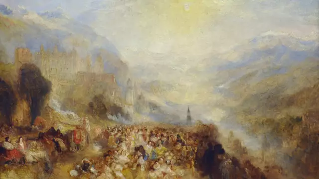 Schloss Heidelberg als Gemälde von William Turner. | Foto: SSG