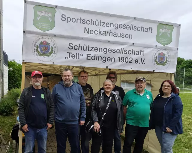 Die Schützenfamilie aus Edingen und Neckarhausen vereint beim "Tag der Vereine" | Foto: SG