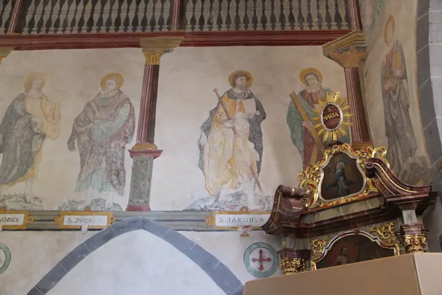 Die einzigartigen Fresken von St. Sebastian müssen im 2. Bauabschnitt saniert werden. 