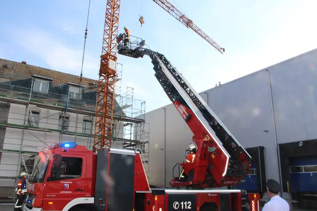 Die Drehleiter der Ladenburger Wehr kam vor der großen Inspektion letztmals zum Einsatz. 