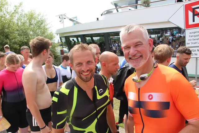 Die Eisenmänner am Ratstisch Jens Riemenschneider und Tillmann Jahn (rechts) gingen gemeinsam an Bord.