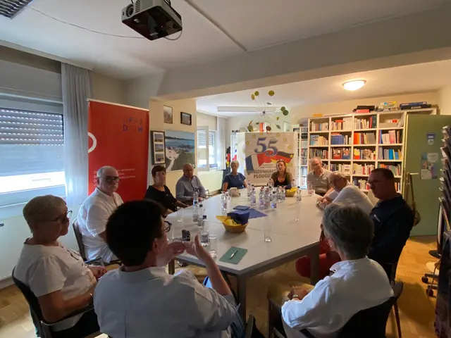 Im Rahmen einer vom Deutsch-Französischen Bürgerfonds geförderten Begegnung diskutierten unter Leitung von Barbara Rumer Vertreter von Guérande-Dinkelsbühl aktuelle Themen, u.a. zur Jugendarbeit | Foto: IGP