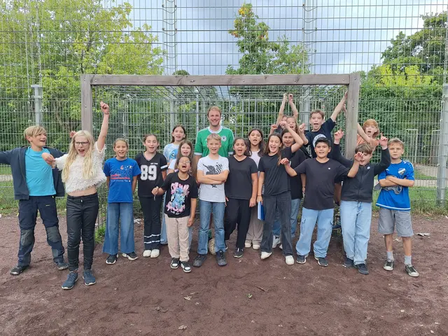 Die Schülerinnen und Schüler hatten viel Spaß beim Fußballspiel! | Foto: BMA
