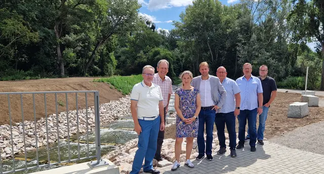 Uwe Baumann, Ralf Göck, Lisa Schlüter, Florian König, Jochen Ungerer, Andreas Askani und Dominik Eberle | Foto: Gemeinde Brühl