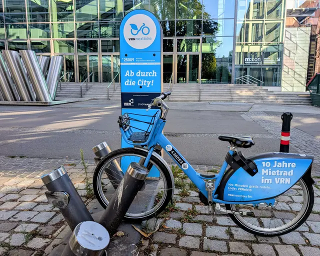 Eine solche VRNrad Station wird es hoffentlich auch bald in Friedrichfeld geben. | Foto: Stadt Mannheim
