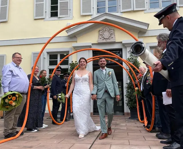 Nina und Markus haben sich getraut... | Foto: SG