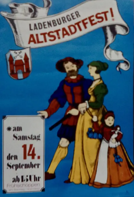 Das 1. Plakat des Ladenburger Altstadtfestes