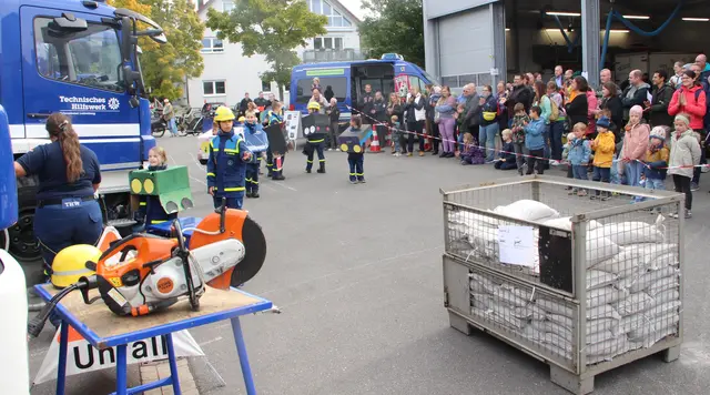 Der Tag der offenen Tür auf dem THW-Gelände Hohe Straße war sehr gut besucht. 