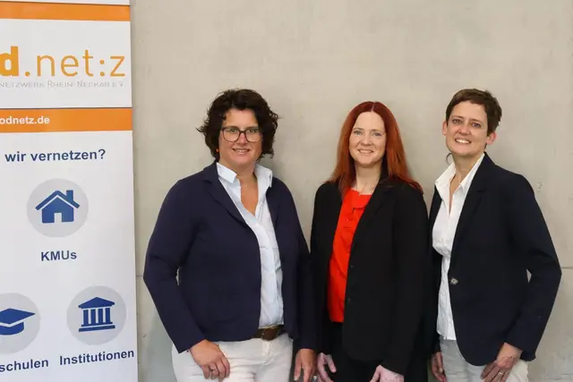 Isabel Bergerhausen, Julia Sliwinski und Iris Lipowsky (v.l.n.r.) von der food.net:z-Geschäftsstelle. | Foto: Foto: food.net:z
