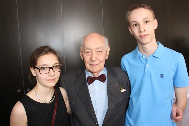 Der Familienmensch Egon Lackner war auf die Entwicklung seiner Enkelkinder Hannah und Tilmann besonders stolz.