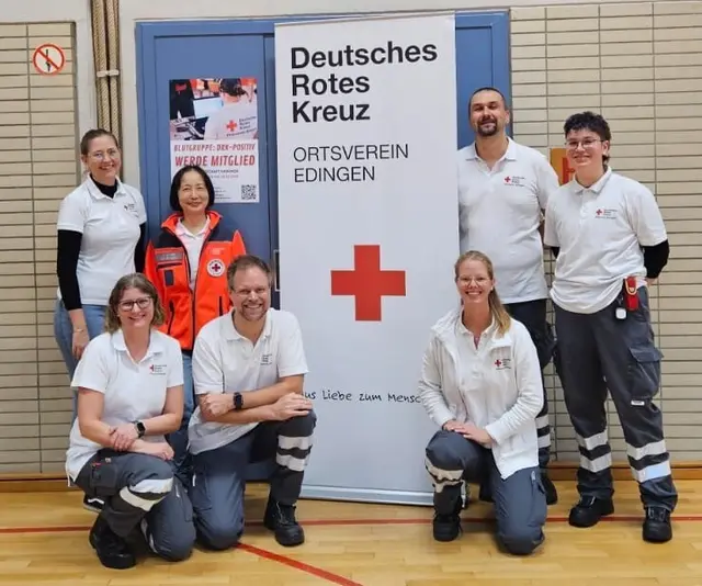 Unsere ehrenamtlichen Helfer und Helferinnen bei der Blutspende im Oktober 2025 | Foto: DRK Edingen