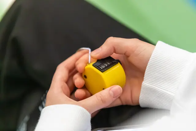 Ohne Zählhilfe ging nichts. Auch das Kampfgericht musste sich permanent konzentrieren, um sich nicht zu verzählen.