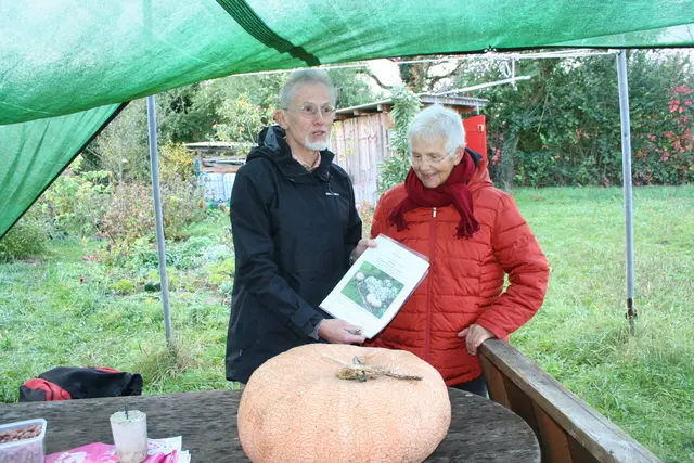 Wir sagen "Danke" für den großen Kürbis! | Foto: Allmende
