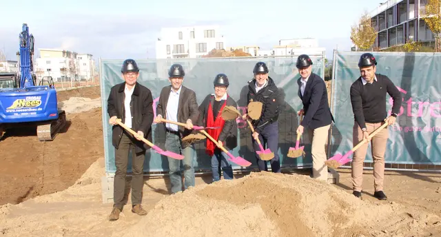 Beim Spatenstich für das Projekt „Boulevard am Park“ war der Optimismus offensichtlich. 