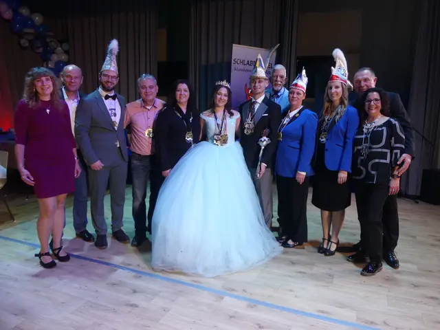 Neues und altes Prinzenpaar mit den Eltern. | Foto: Schatz