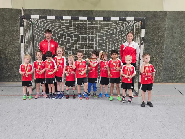 Der Einsatz hat sich gelohnt - es gab eine Medaille für die Minis.