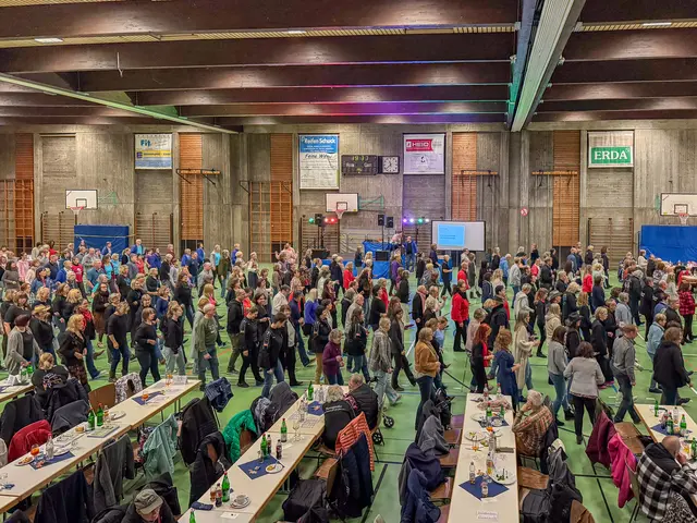 Volles Haus beim TC Blau-Silber Ladenburg. Die Lobdengauhalle war Schauplatz der 2. Linedance Party.