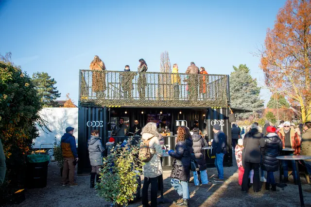 Neben Deep Fried Chicken und Barbecue Fries gab es auch gleiche eine "Rooftop Area" inklusive.