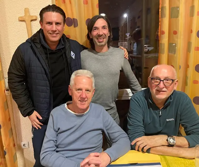 Der neue AH-Vorstand: Tobias Scherer, Ronny Pinazza (hinten von links) sowie Arnold Certa und Hans-Joachim Schmidt (vorne von links).  /Foto: Seitz