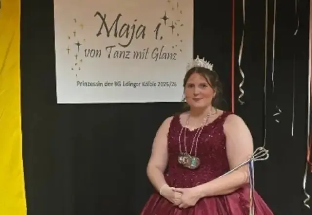 Prinzessin Maja I. "von Tanz mit Glanz"  | Foto: KG Edinger Kälble