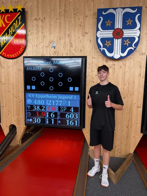 Maurice Transier erzielte mit 603 Holz eine persönliche Bestleistung.