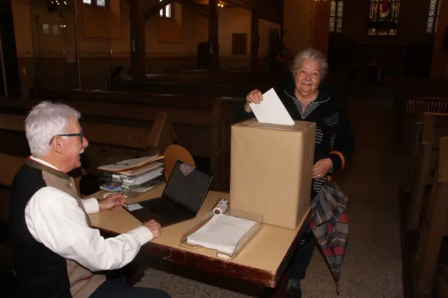 Mit der Stimmabgabe sollte der neue Kirchengemeinderat Rückenwind erhalten. 