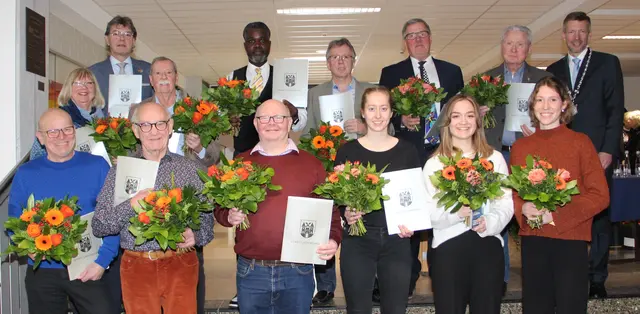 Januar: Am Antoniustag wurden verdiente Sportfunktionäre geehrt.  