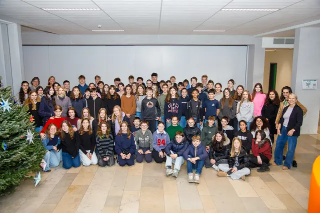 Ladenburg und Quimper vereint auf einem Foto. Die Gäste aus Frankreich trotzten der Müdigkeit. 