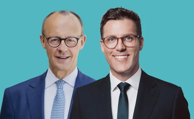 Friedrich Merz und Manuel Hagel unterstützten Dr. Bastian Schneider im CDU-Wahlkampf unter dem Motto "GUT. Fürs Land." | Foto: Herausgeber: CDU Baden-Württemberg; Bildnachweis: Marcel Ditrich