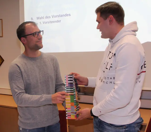 Der 1. Vorsitzende Benjamin Reiß (links) wurde verabschiedet. Der 2. Vorsitzende Paul Waasmaier übernimmt nun kommissarisch die Amtsgeschäfte.  | Foto: Sturm