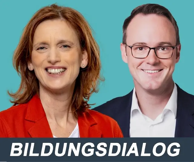 Bundesbildungsministerin Karin Prien (links) kommt auf Einladung von Landtagskandidat Dr. Bastian Schneider (rechts) in unseren Wahlkreis | Foto: CDU Rhein-Neckar