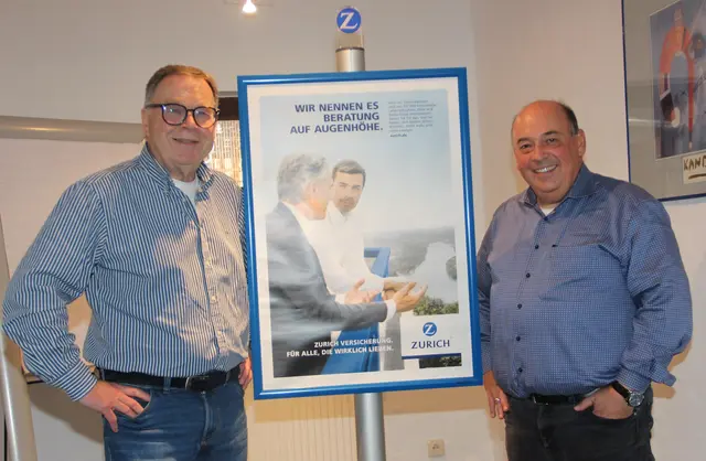 Hermann Schrepp (links) und Thomas Coluccia waren die Stützen der Zurich Bezirksdirektion Ladenburg, die jetzt in die Bezirksdirektion Schwetzingen integriert wird. 