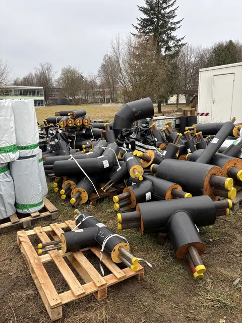 Materiallager für das Wärmenetz. 