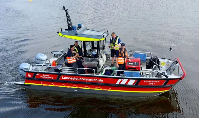 Neues Mehrzweckboot der Landesfeuerwehrschule Baden-Württemberg | Foto: Nordland Hansa GmbH