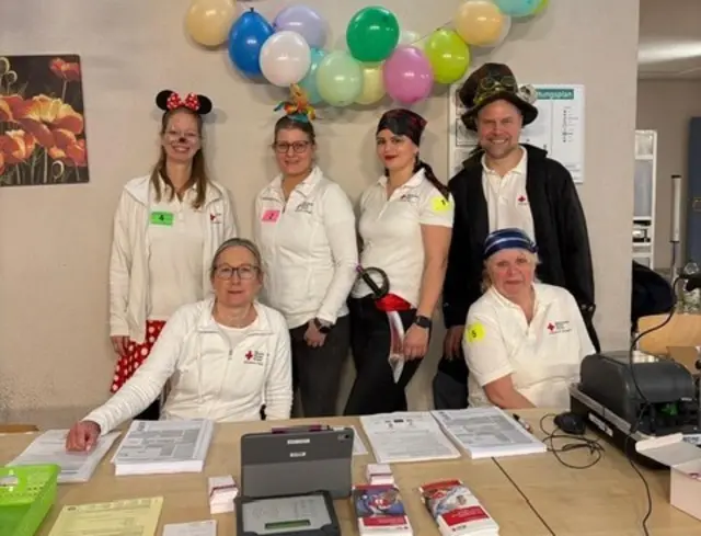 DRK-Blutspendeaktion am Rosenmontag in Edingen | Foto: DRK Edingen