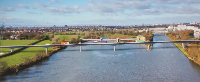 Mit dem Bau der drei Neckar-Brückenpfeiler wird in den nächsten Tagen begonnen. Hier ist eine Animation der Ladenburger Neckarbrücke zu sehen (Ladenburger Seite rechts) , die im Sommer/Herbst 2027 eingeweiht werden soll. 
