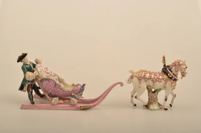 Eine Schlittenfahrt aus kostbarem Porzellan. | Foto: SSG