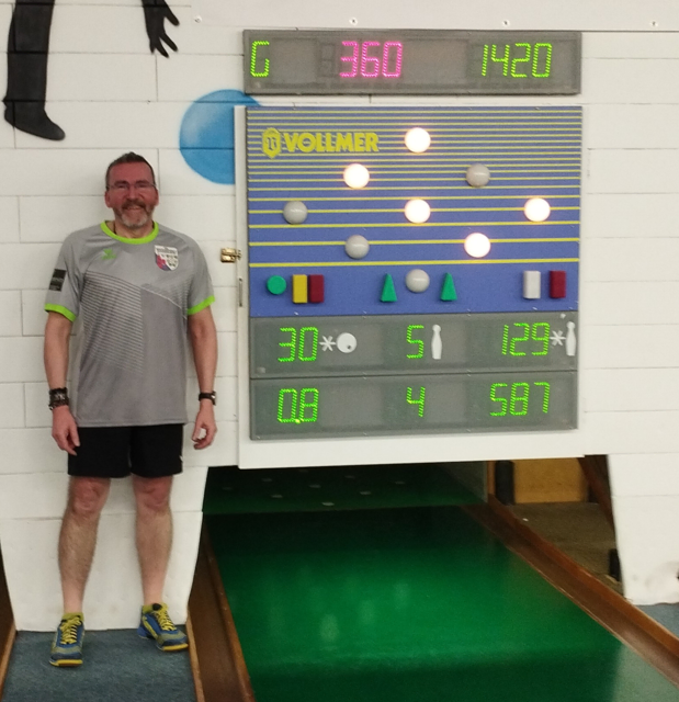 Spieler des Tages in der 3.Mannschaft: Bernd Bökelmann, 587 Holz